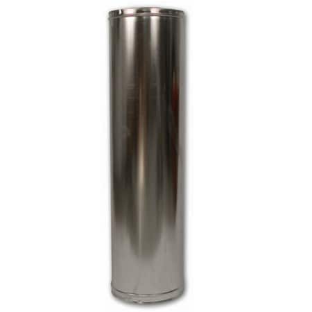 Superior 12 x 48 in. Stainless Steel Wood Burning Chimney Pipe 48-12DM